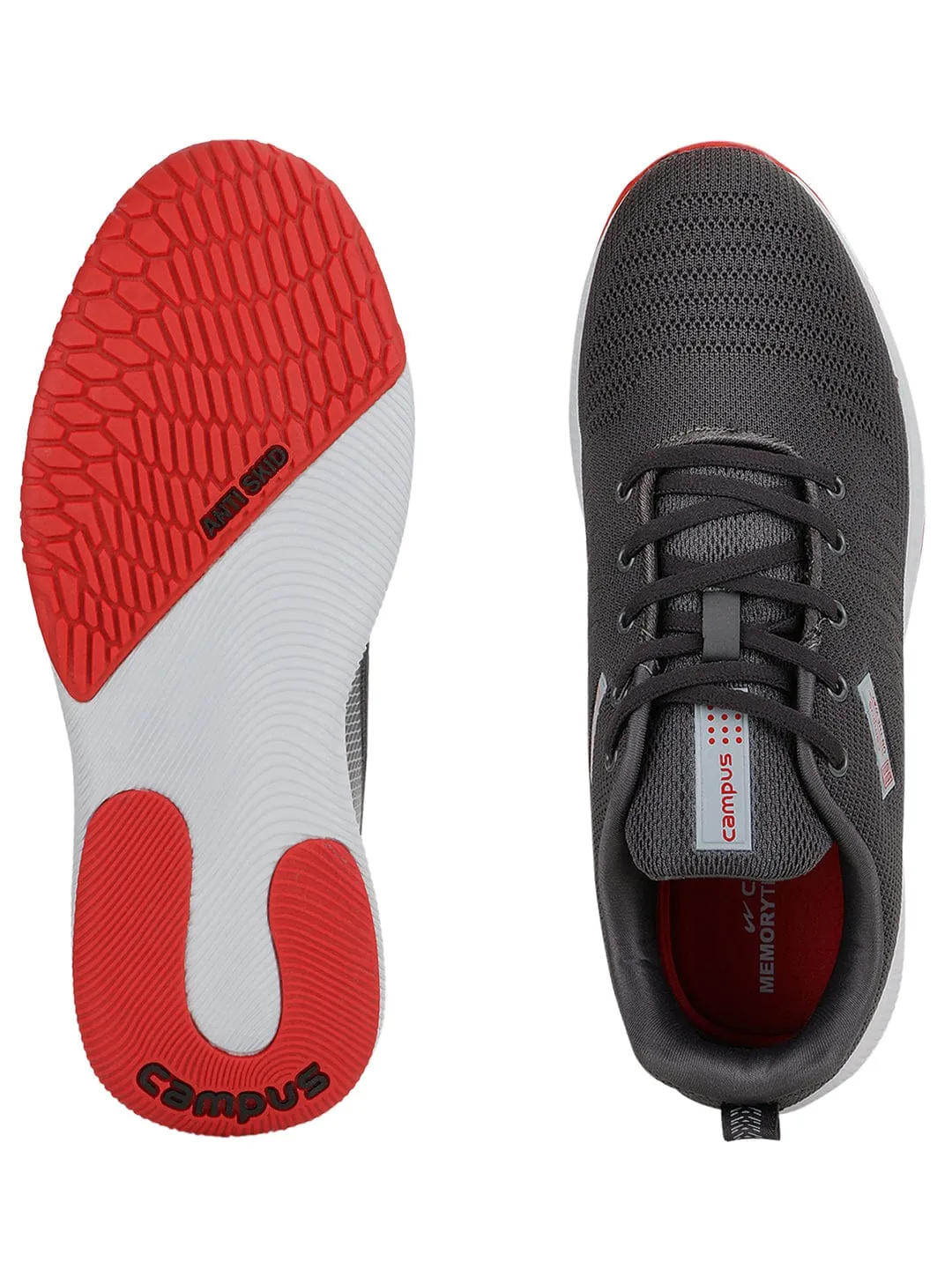 Flame Running Shoes TOLL Grey Men's Running Shoes