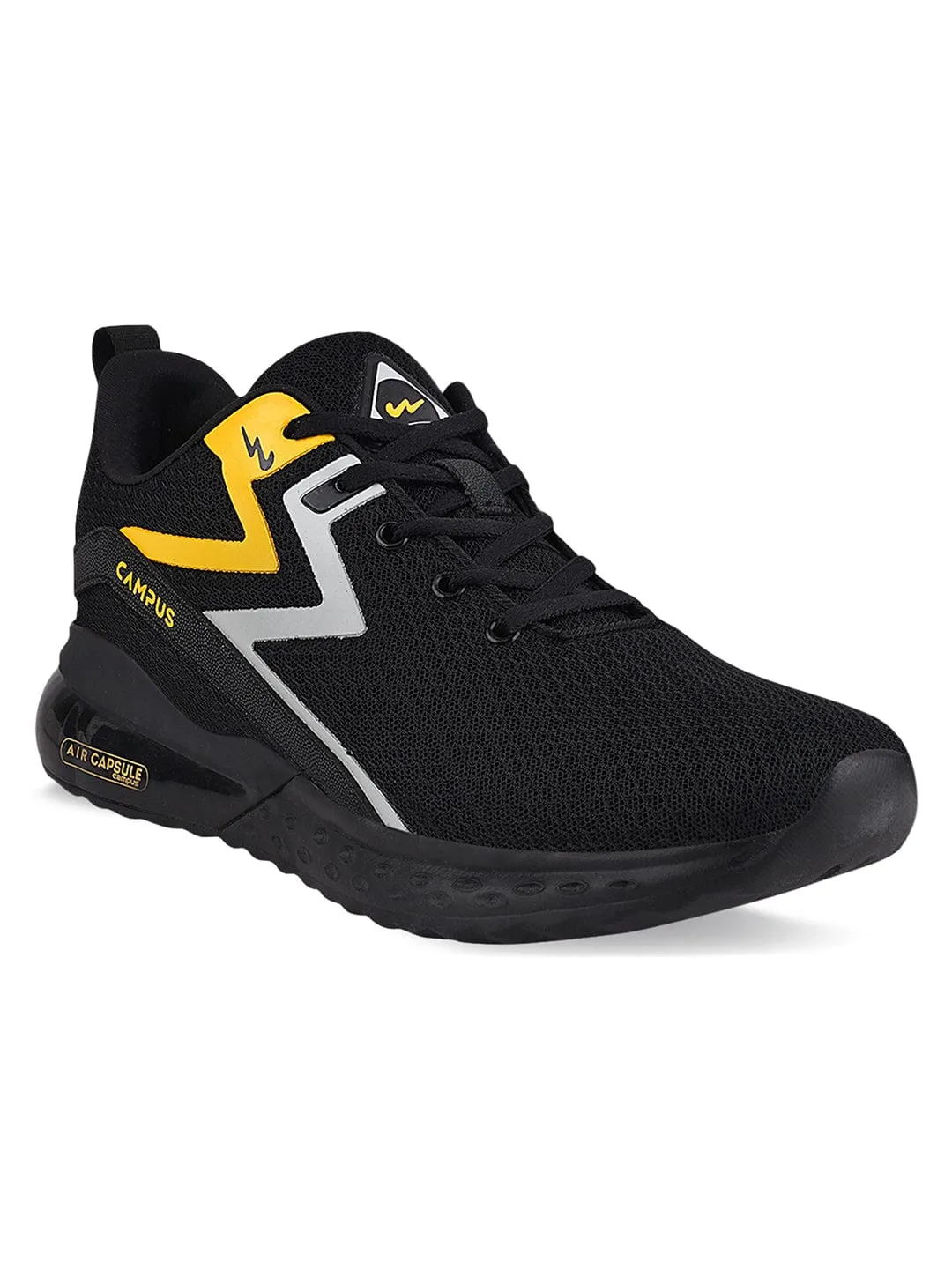ZINC Black Men's Running Shoes Initiator Running Shoes