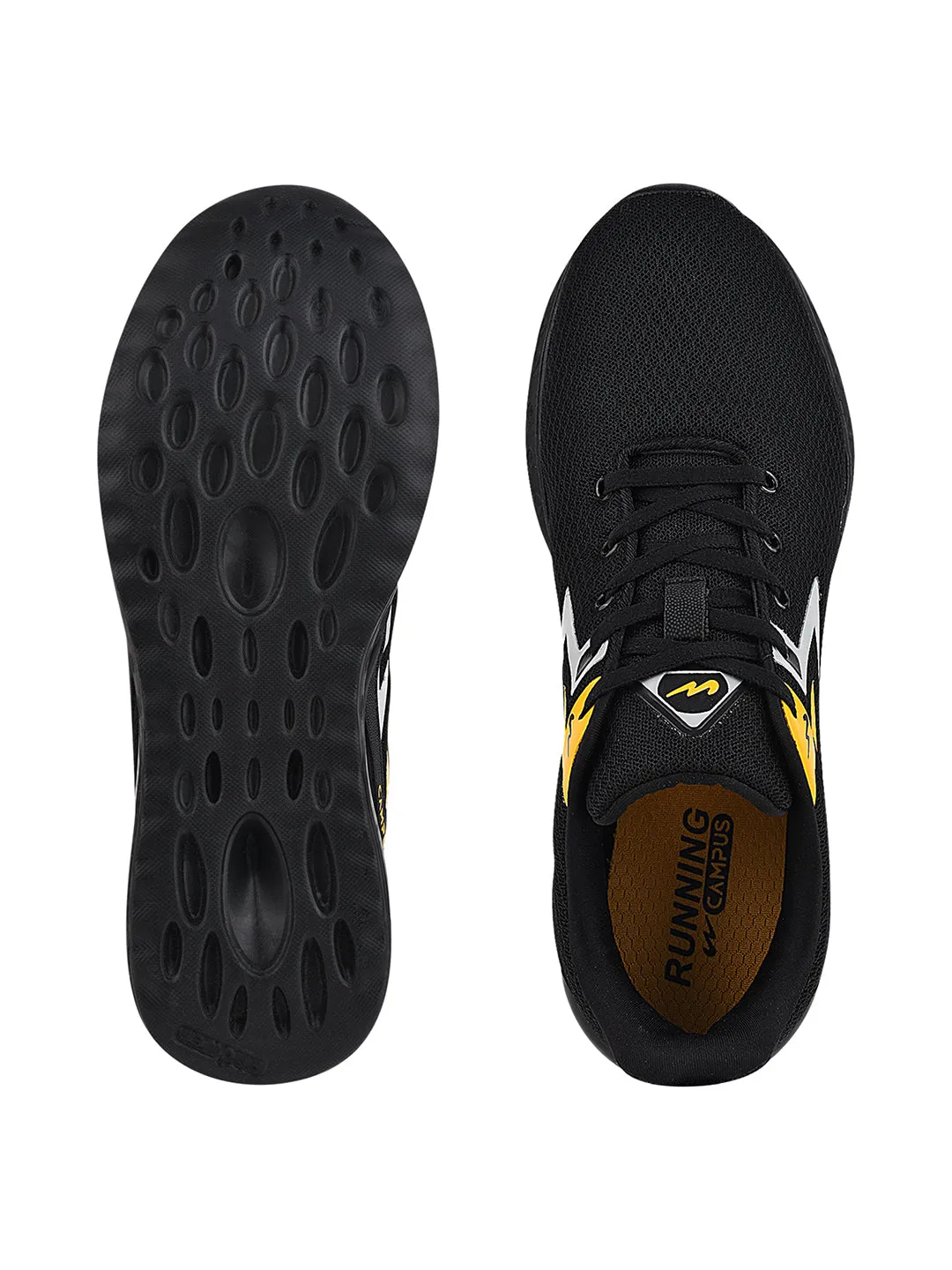 Running Shoes With Lights ZINC Black Men's Running Shoes