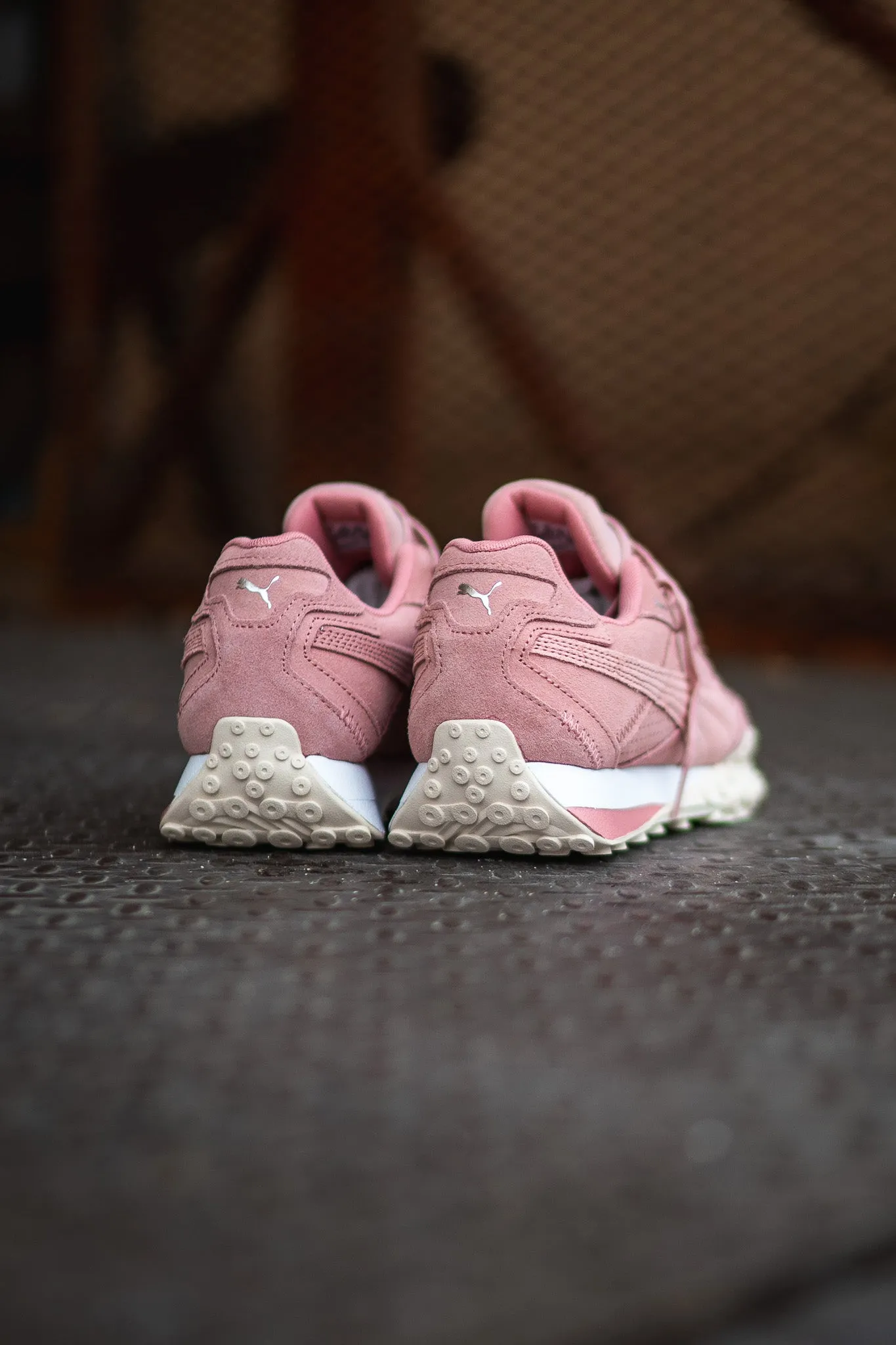 Women Puma Blacktop Rider (Future Pink/Alpine Snow) Deadpool Sneakers