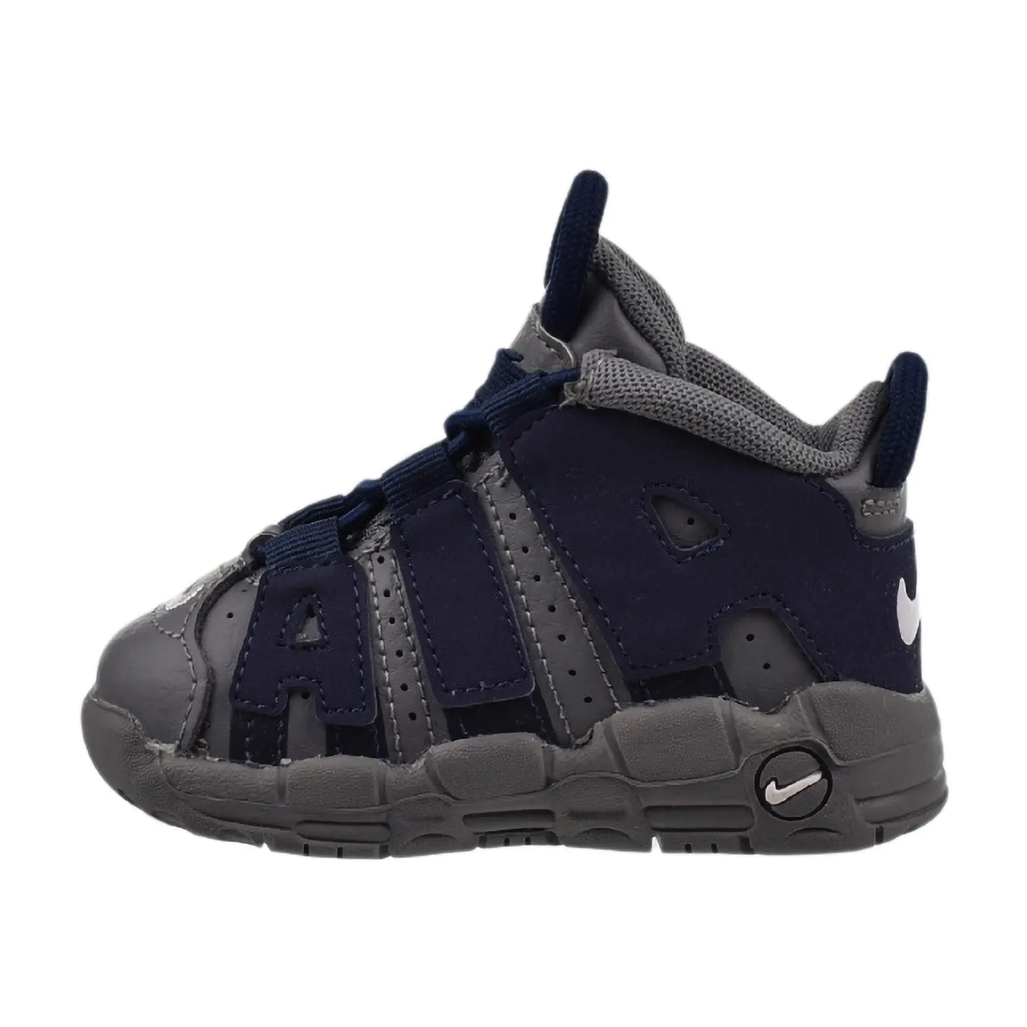 Nike Air More Uptempo (TD) Toddler Shoes Cool Grey-Midnight Navy Asics 5k Running Shoes