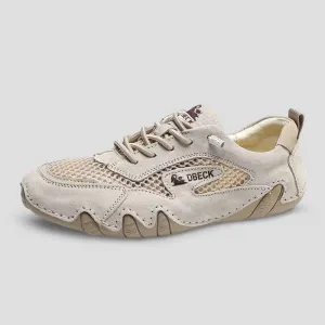 Dbeck Men's AirWalker: Men's Ultralight Breathable Loafers For Walking,Biking & Driving Lime Sandals