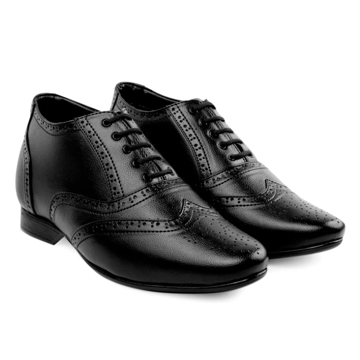 BXXY 3 Inch Elevator Formal Faux Leather Brogue Shoes For Men Antigua Y Barbuda