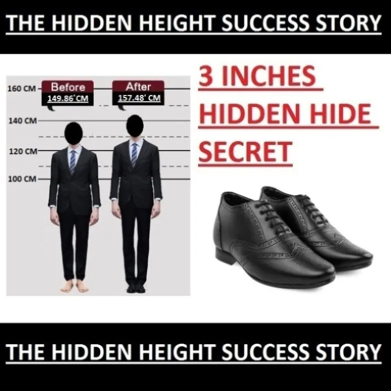 Sandals For Hiking BXXY 3 Inch Elevator Formal Faux Leather Brogue Shoes For Men