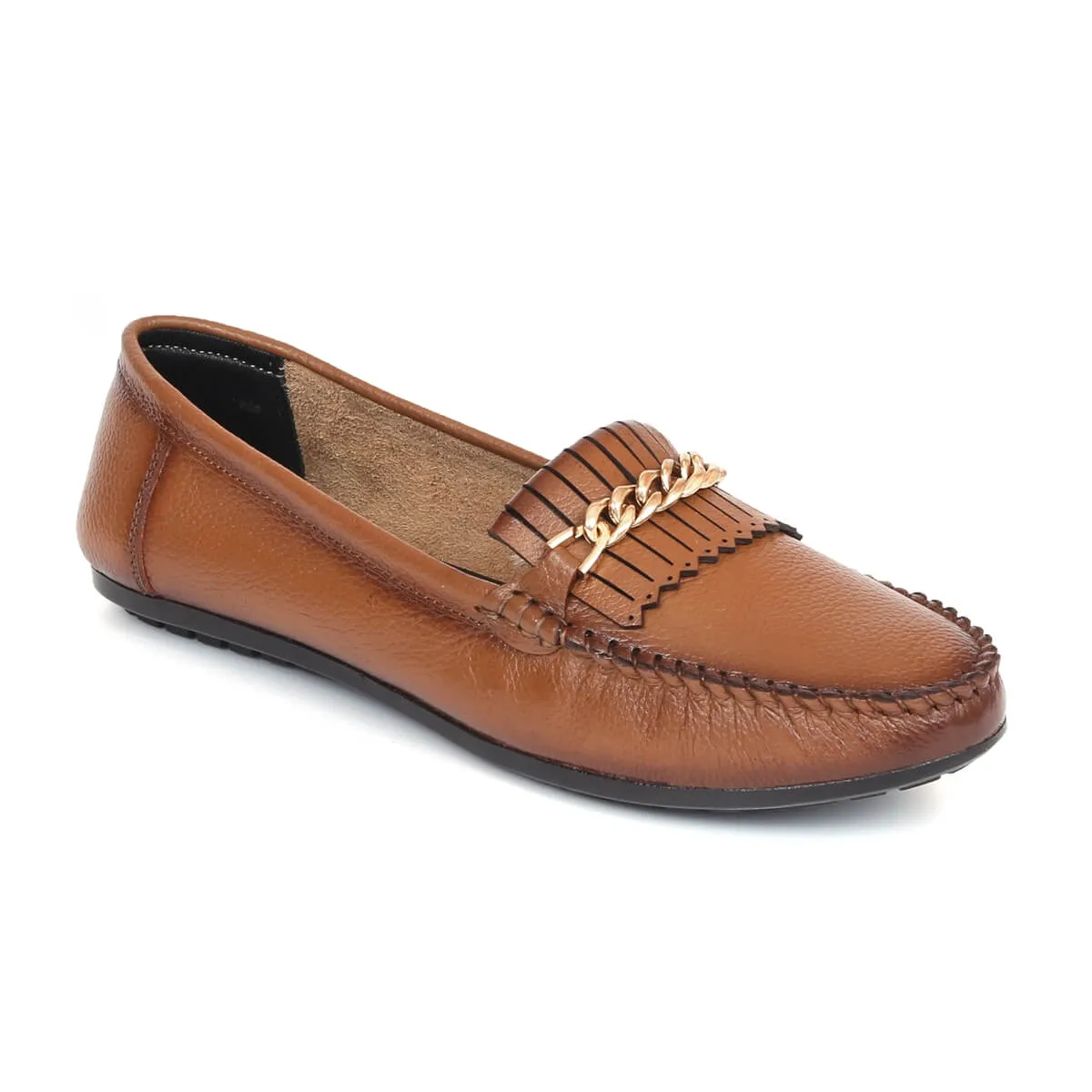 Zara Loafers With Tassels Trendy Chain Design Loafers for Women Fendy