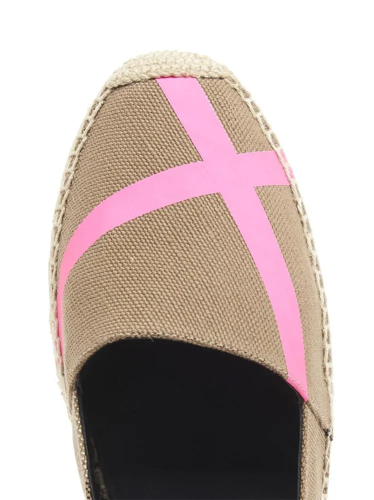 Burberry Check Hodgeson Espadrille Sandals Brown Shoes Flats