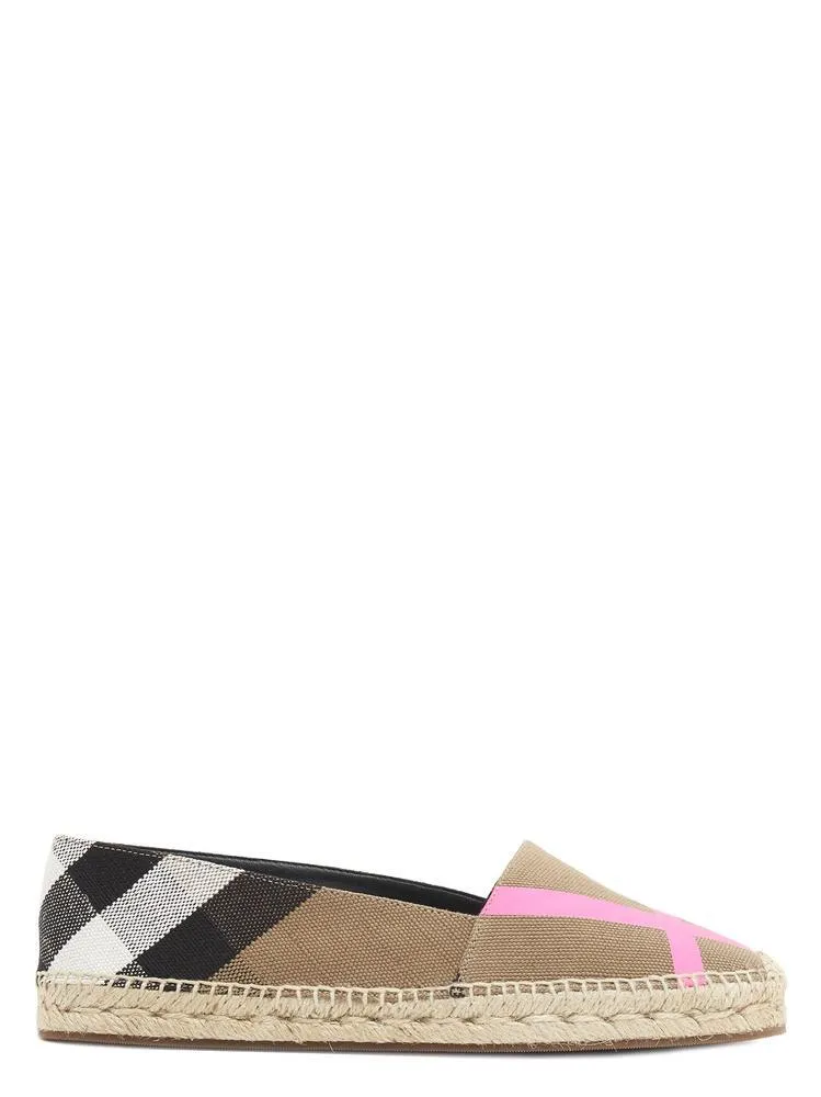 Burberry Check Hodgeson Espadrille Sandals Flat Beautiful Shoes