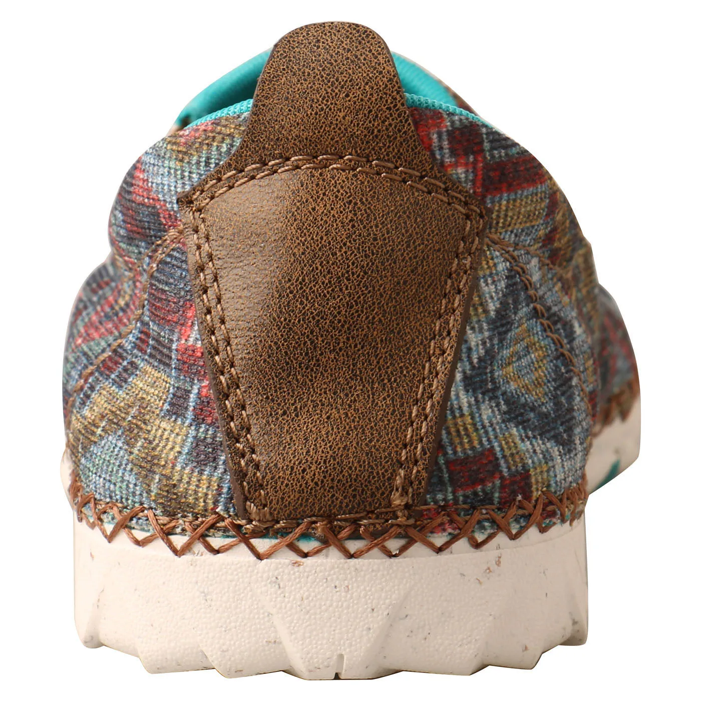 Twisted X Women's Turquoise Aztec Slip-On Zero X Shoe Slip On Canvas Sneakers Slip On Casual