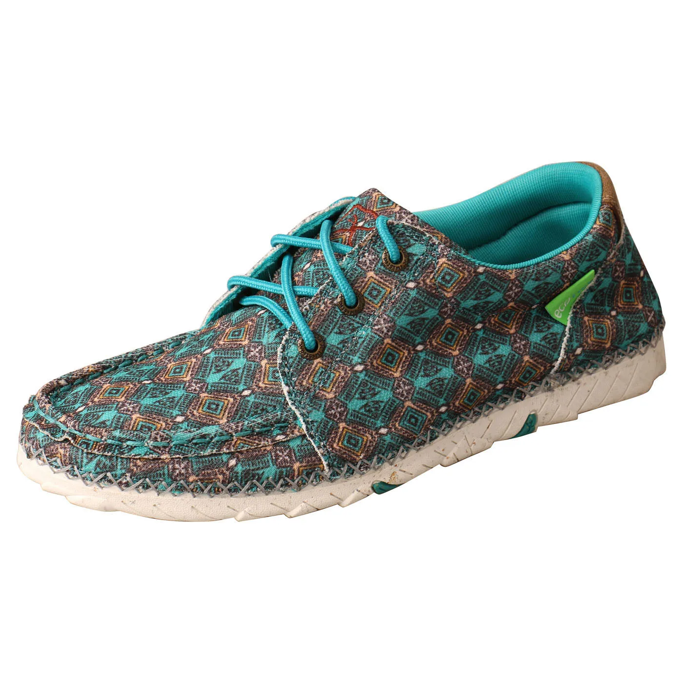 Hiking Slip On Shoes Twisted X Women's Turquoise Print Zero X