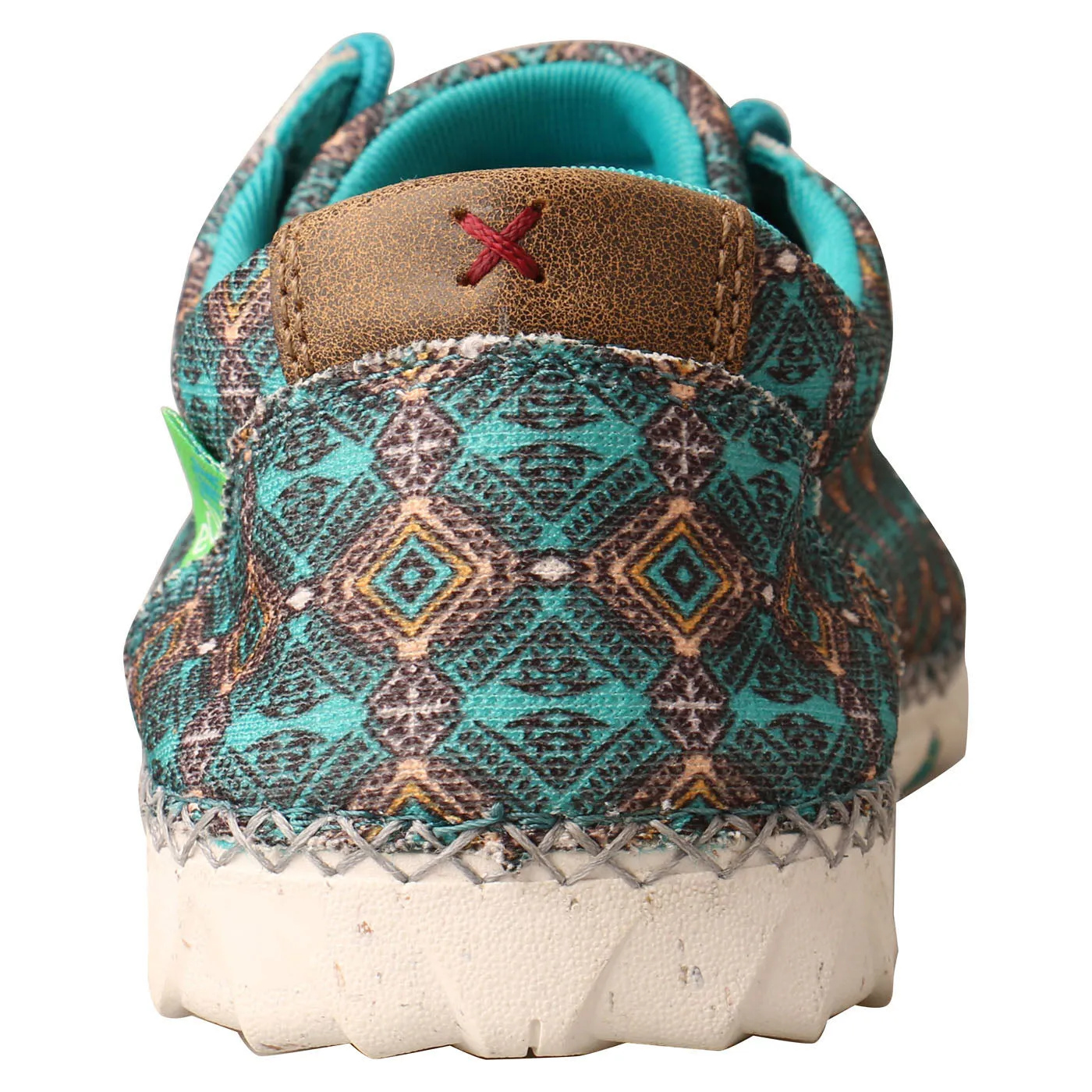 White Shoes Slip On Twisted X Women's Turquoise Print Zero X