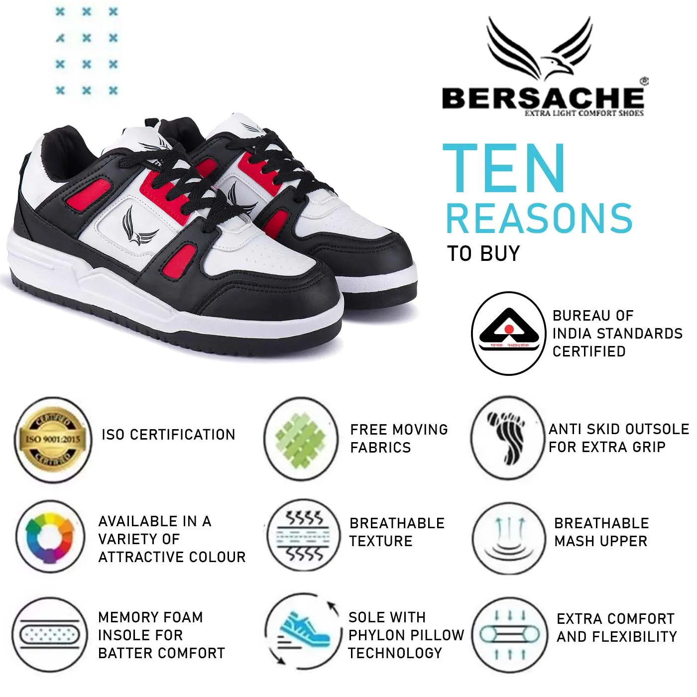 Doechii Slide Bersache Premium Sports ,Gym, Trending Stylish Running Shoes For Men (9166-Red)