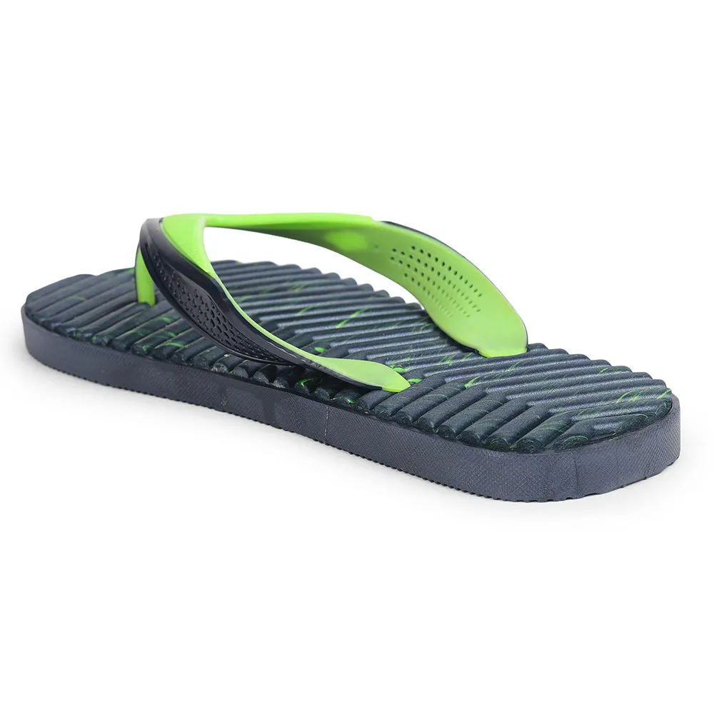 A-HA Casual Navy Blue Flip Flop For Men HUNK-2 By Liberty Felt Sole Slippers