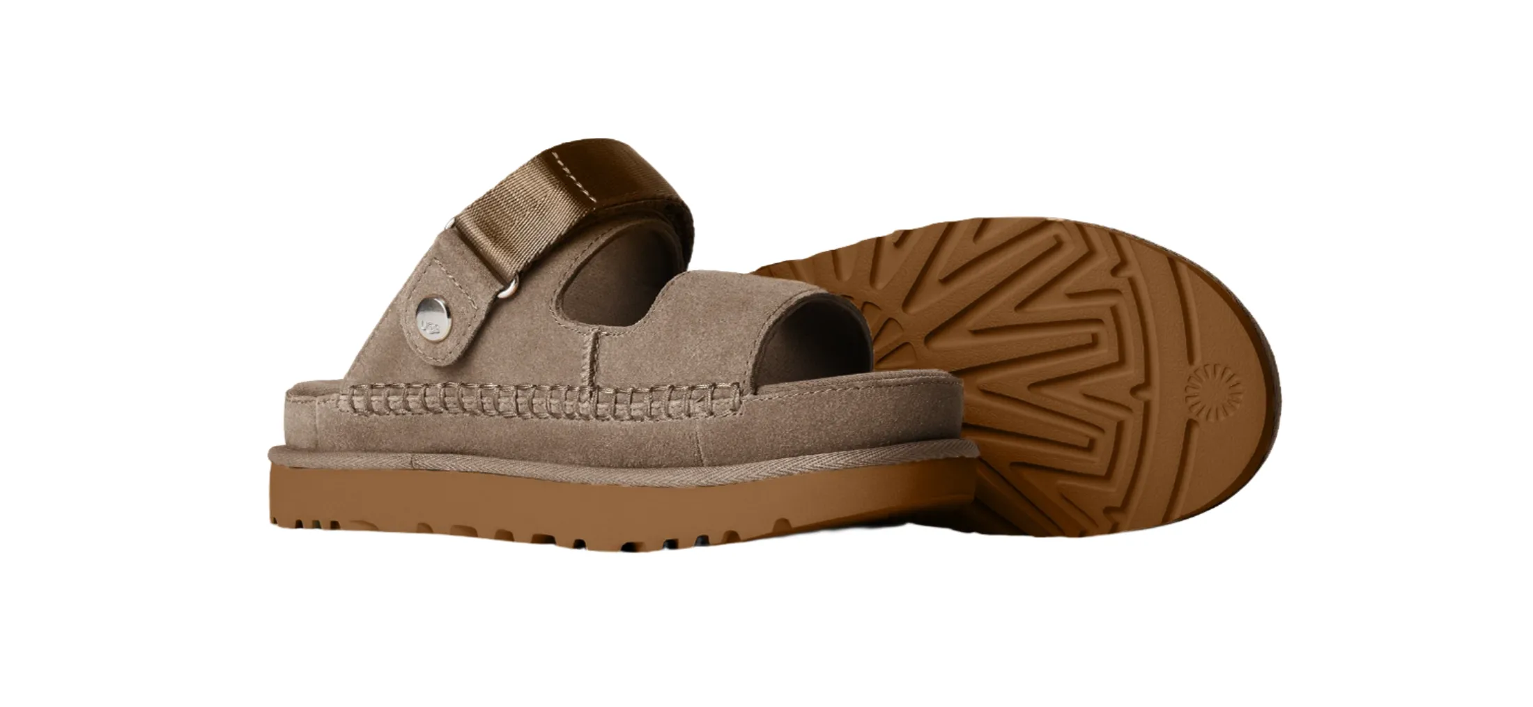 UGG Women's Goldenstar Glide Sandal - Smoke Plume Appa Slippers