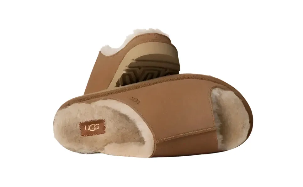 UGG Women's Greenport Slide Casual Fur-Lined Slippers - Chestnut Good Slippers