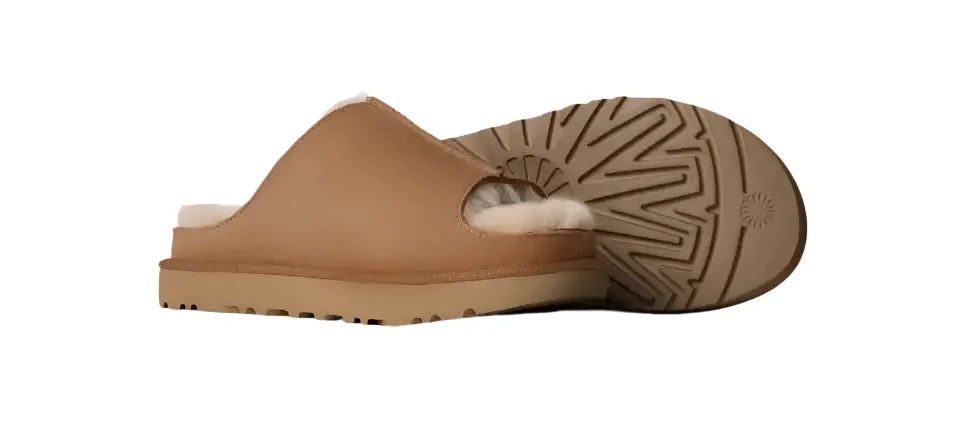 Slippers Slides UGG Women's Greenport Slide Casual Fur-Lined Slippers - Chestnut