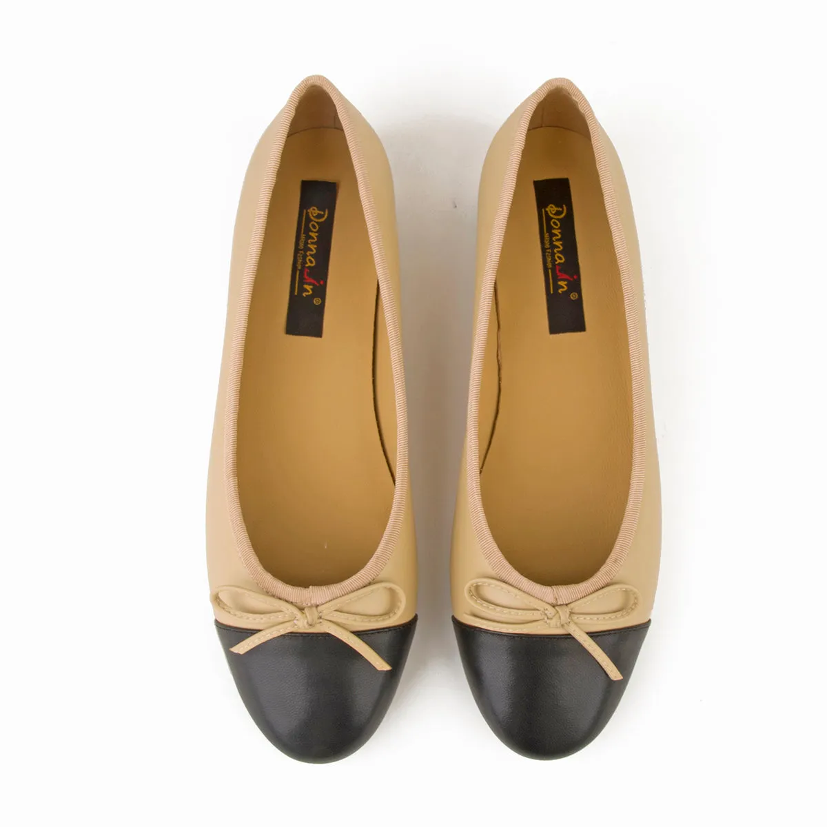 Tb Flat Shoes Flat Ballet Real Leather Women Shoes