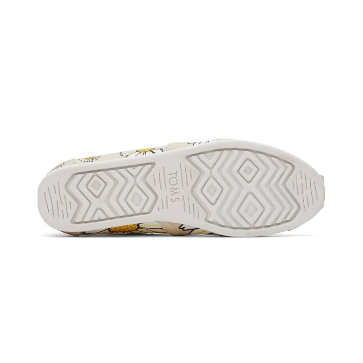 TOMS Espadrille Alpargata Womens - Natural Daisies Slip On Sandals Dressy