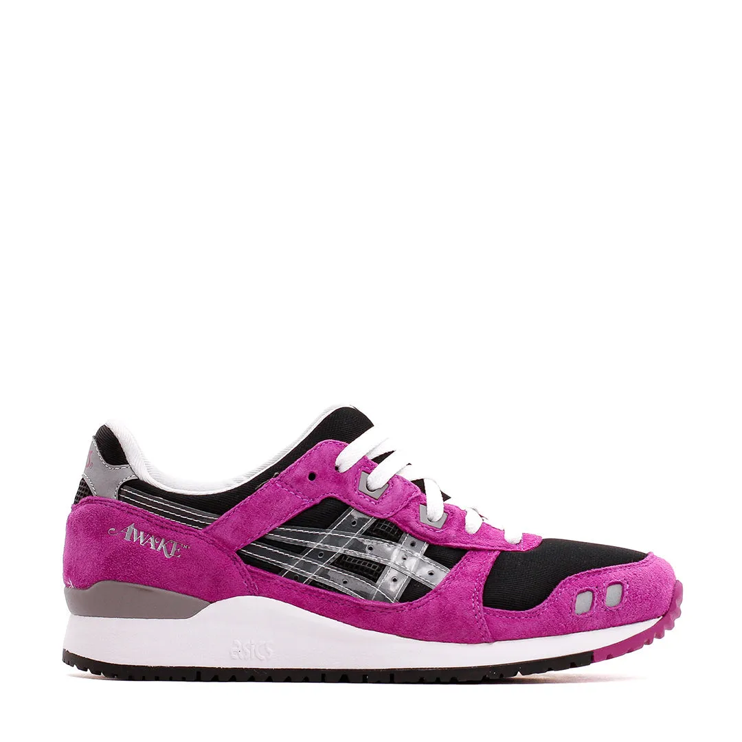 Asics Men x Awake NY Gel-Lyte III OG Black Pink Core 1201A568-001 Asics Gel Lyte Shoes