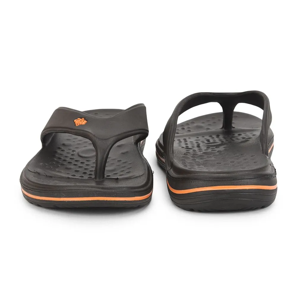 Italian Slippers A-HA Casual Brown Flip Flop For Men BEACHTIME By Liberty