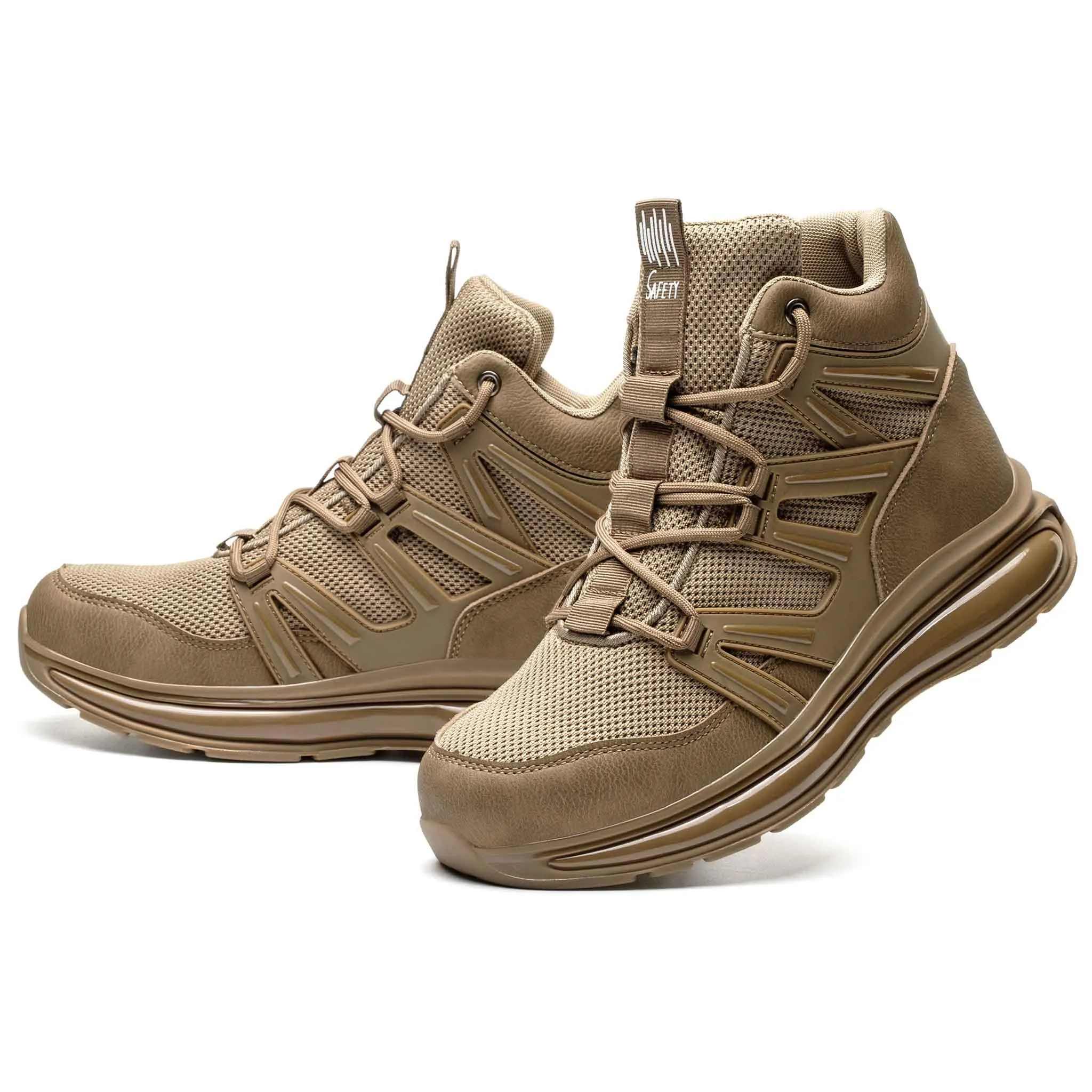 Women's Steel Toe Boots - Full Air-Cushioned Sole | B266 All Purpose Work Boots