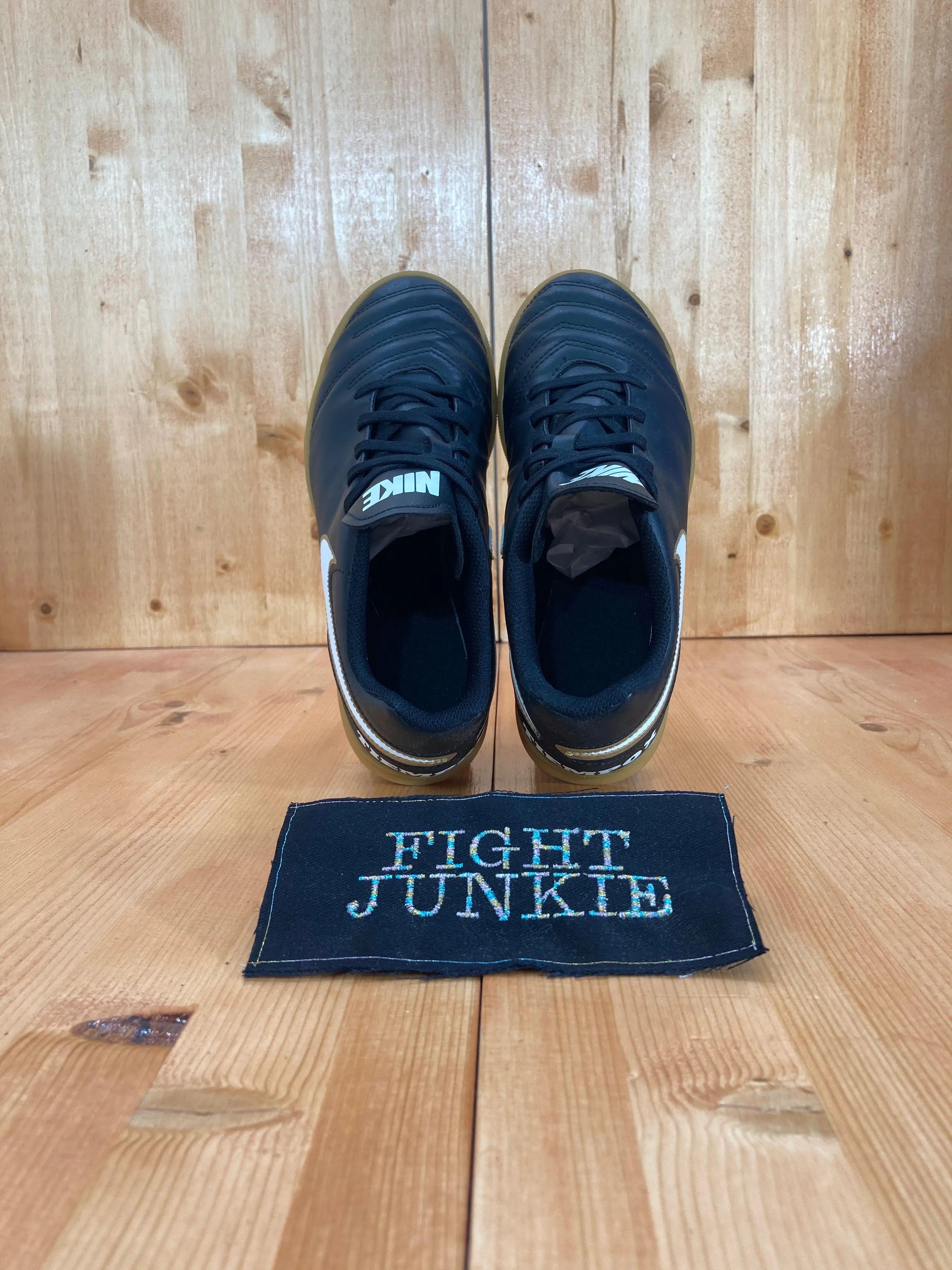 NIKE TIEMPOX TIEMPO X Youth Size 4.5 Indoor Cleats Turf Shoes Sneakers Black 819196-010 Asics Drip Shoes