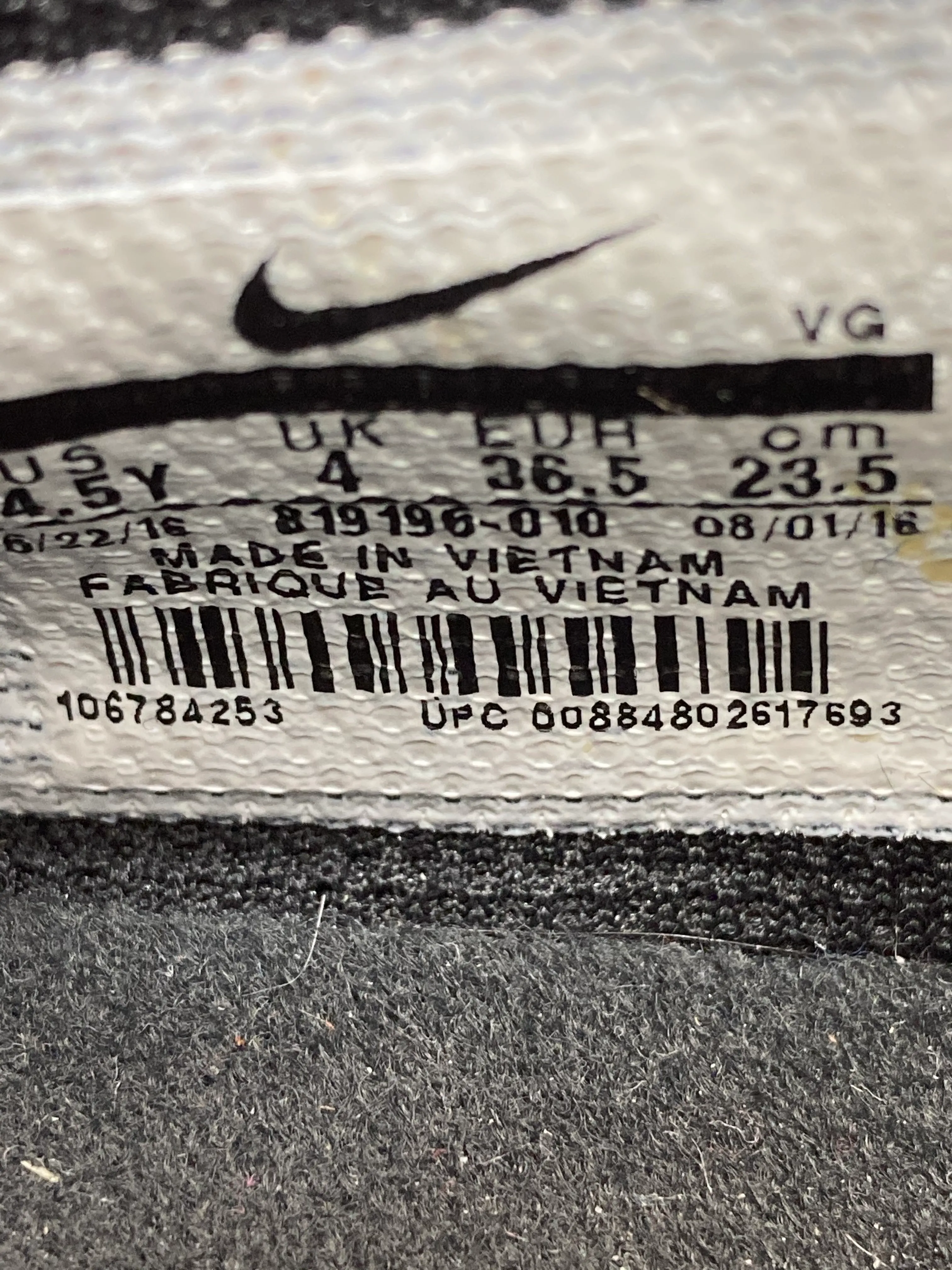 NIKE TIEMPOX TIEMPO X Youth Size 4.5 Indoor Cleats Turf Shoes Sneakers Black 819196-010 Best Asics Walking Shoes For Knee Pain