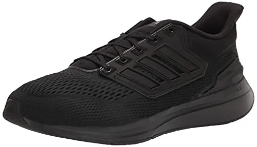 Adidas Shoes Football Messi adidas Men's EQ21 Trail Running Shoe, Black/Black/Black, 9