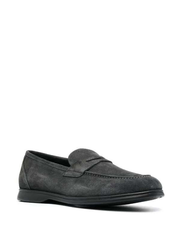 tonal-stitching almond-toe loafers Anne Klein Loafers