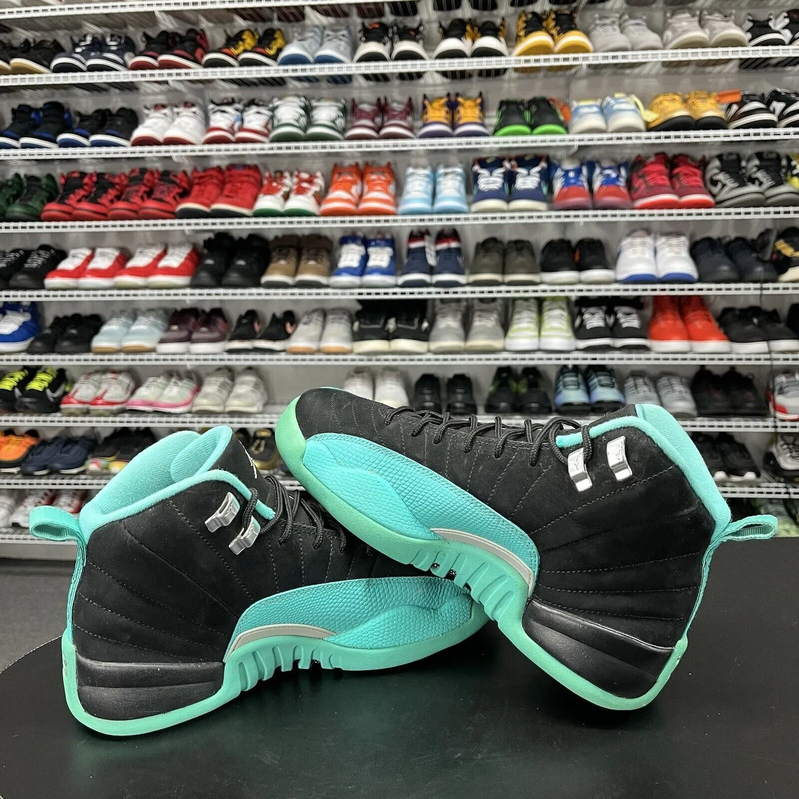 Asics Gel-venture 9 Running Shoes Review Nike Air Jordan 12 Shoes Retro Hyper Jade Black Sneakers 510815-017 Boys Size 7.5Y