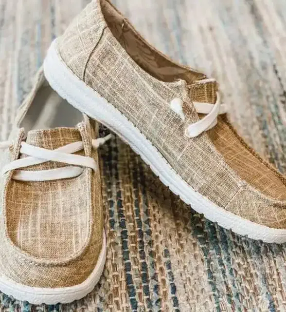 Hesse - canvas damesschoenen L V Loafers