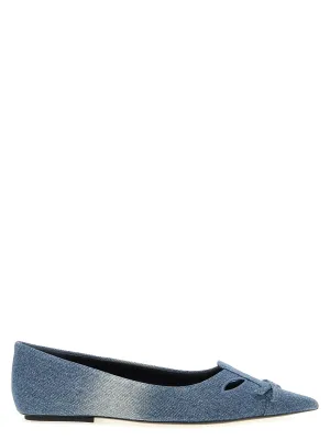 Flat Closed Shoes The Denim Kat Flat Shoes Blu