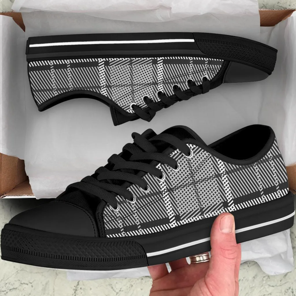 Sneakers For Supination Custom Sneakers-Black and White Series 129
