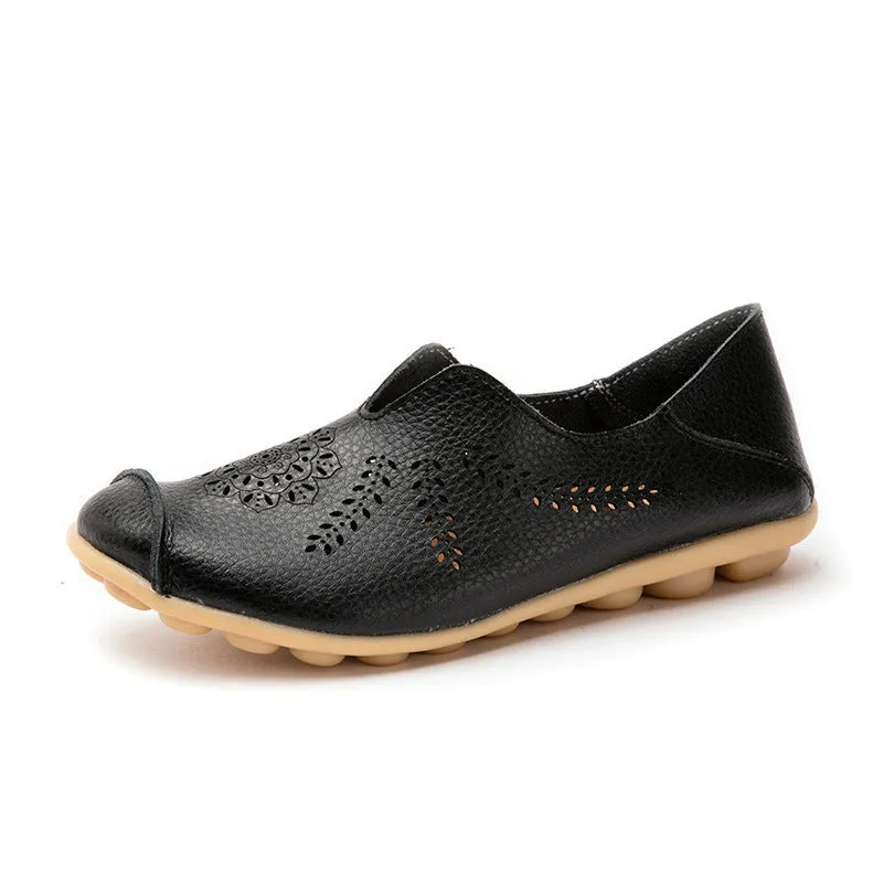 Vanccy Hollow Flat Bottom Women Shoes Flat Shoes Rothy