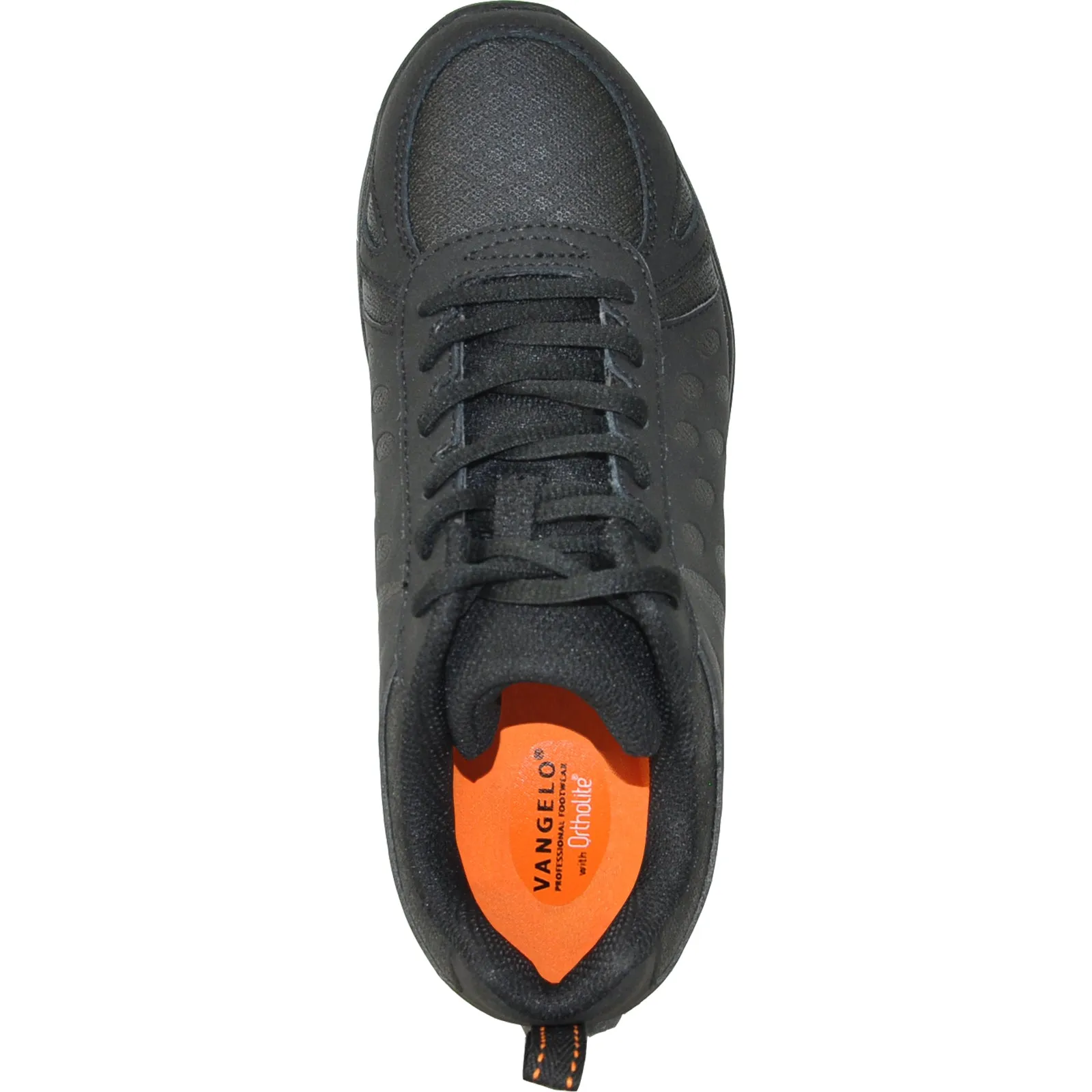 Flat Sole Work Boot VANGELO Women Slip Resistant Shoe AVA-4 Black