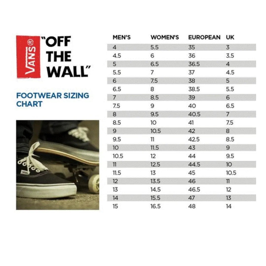 VANS Authentic Black/Black Best Sneakers With Wide Toe Box