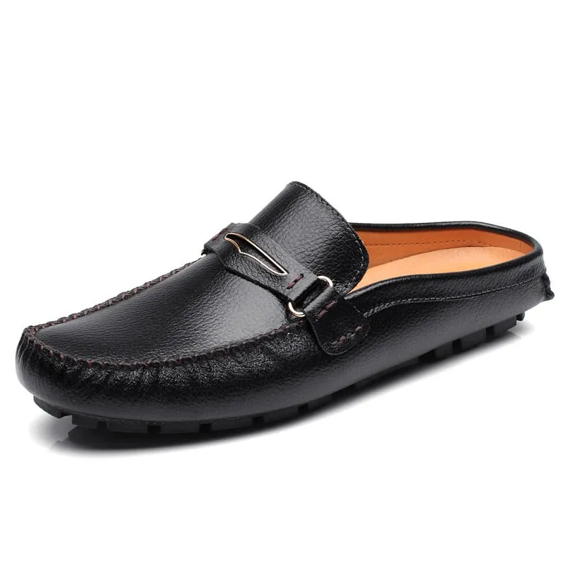 Loafers Macys Men's Faux Leather Italian Style Backless Loafers