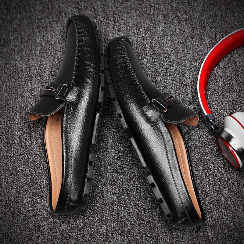 Men's Faux Leather Italian Style Backless Loafers Dunhill Loafers