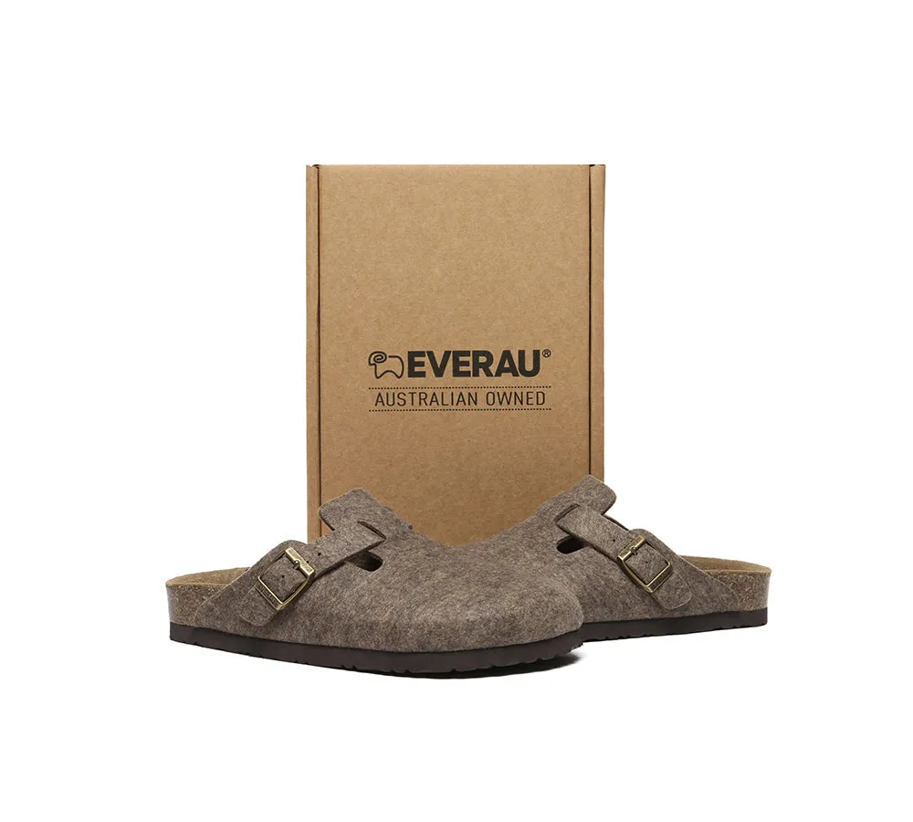 EVERAU Men Adjustable Buckled Straps Slip-on Flat Sandal Slides Brynn Compare Sandals Resorts