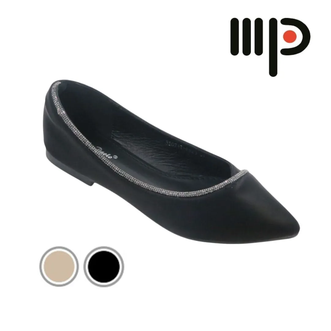 Women Pointed Toe Flat Shoes (35071T) Special Occasion Flat Shoes