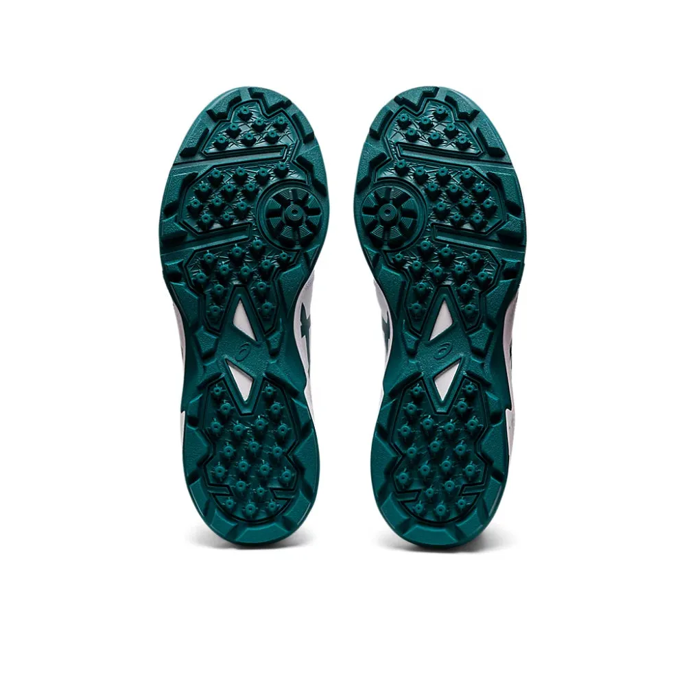 Asics Ortholite Running Shoes ASICS Men's Gel-Peake 2 Cricket Shoe (White/Velvet Pine)