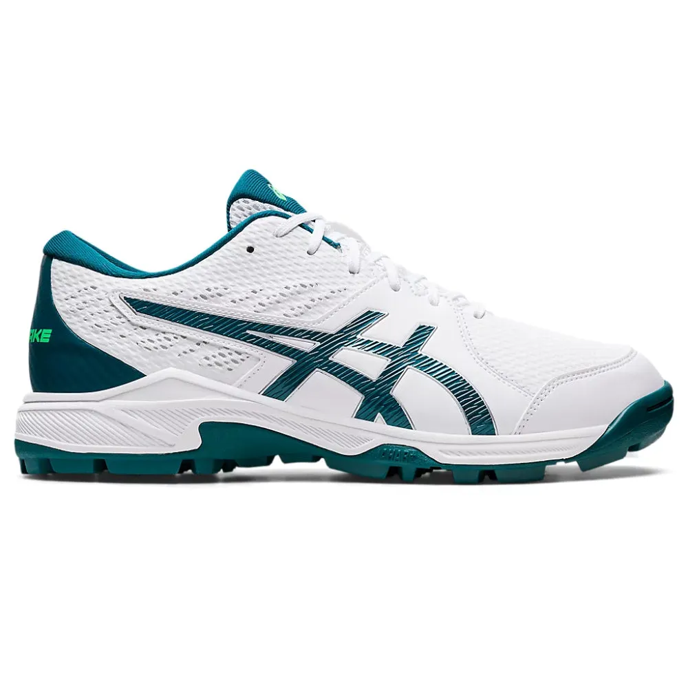 ASICS Men's Gel-Peake 2 Cricket Shoe (White/Velvet Pine) Shop Deals On Asics Running Shoes