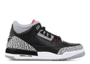 Nike Air Jordan 3 Retro Black Cement Men Shoes !!! CYBER MONDAY SALE !!! Non Marking Shoes Asics