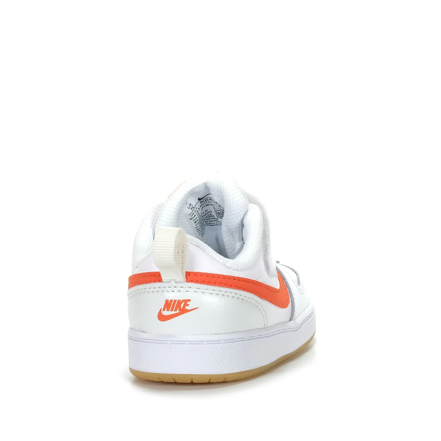 NIKE INFANT Court Borough Low 2 (TDV) White/Orange Asic Trail Shoes