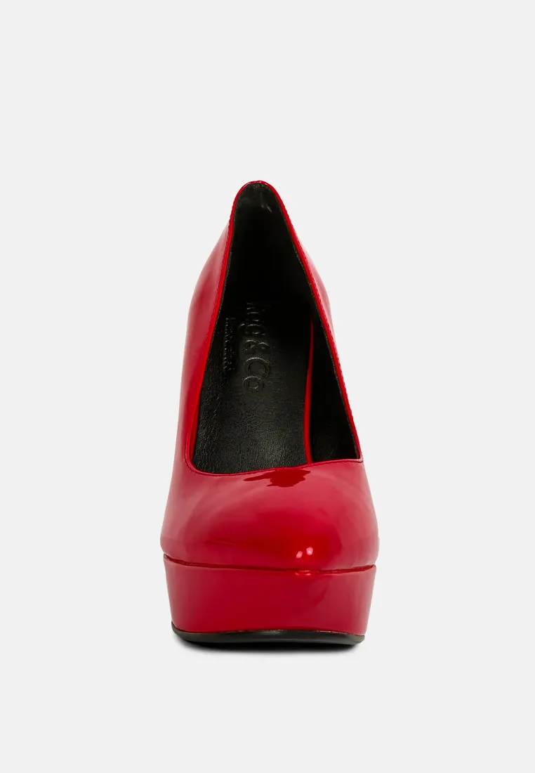 Cost To Resole Work Boots ROTHKO Red Platform Stiletto Pumps