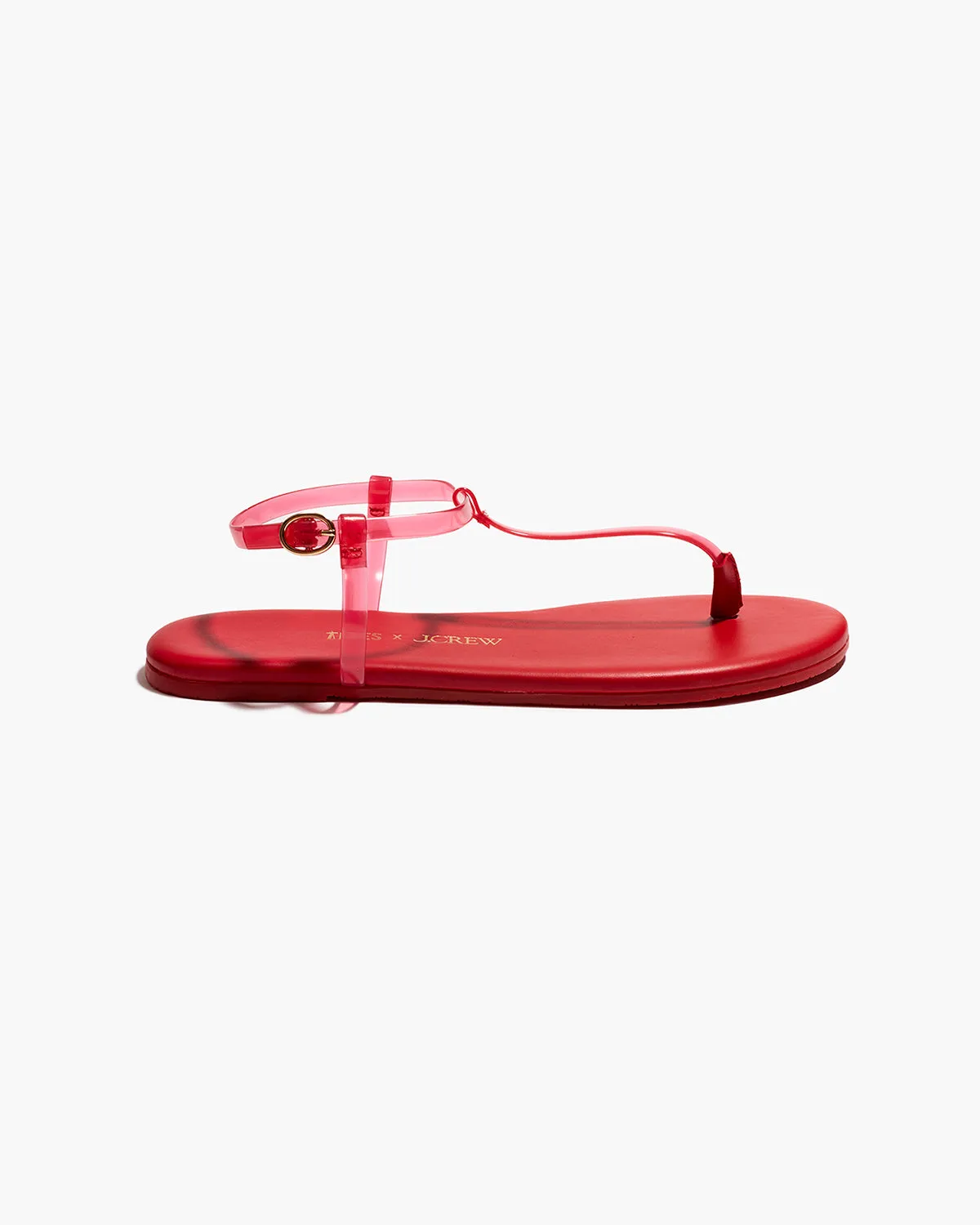 TKEES X J.Crew - Vintage Red Bacon Flip Flops