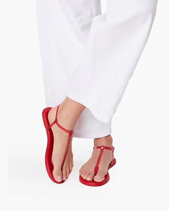 TKEES X J.Crew - Vintage Red Groom Flip Flops