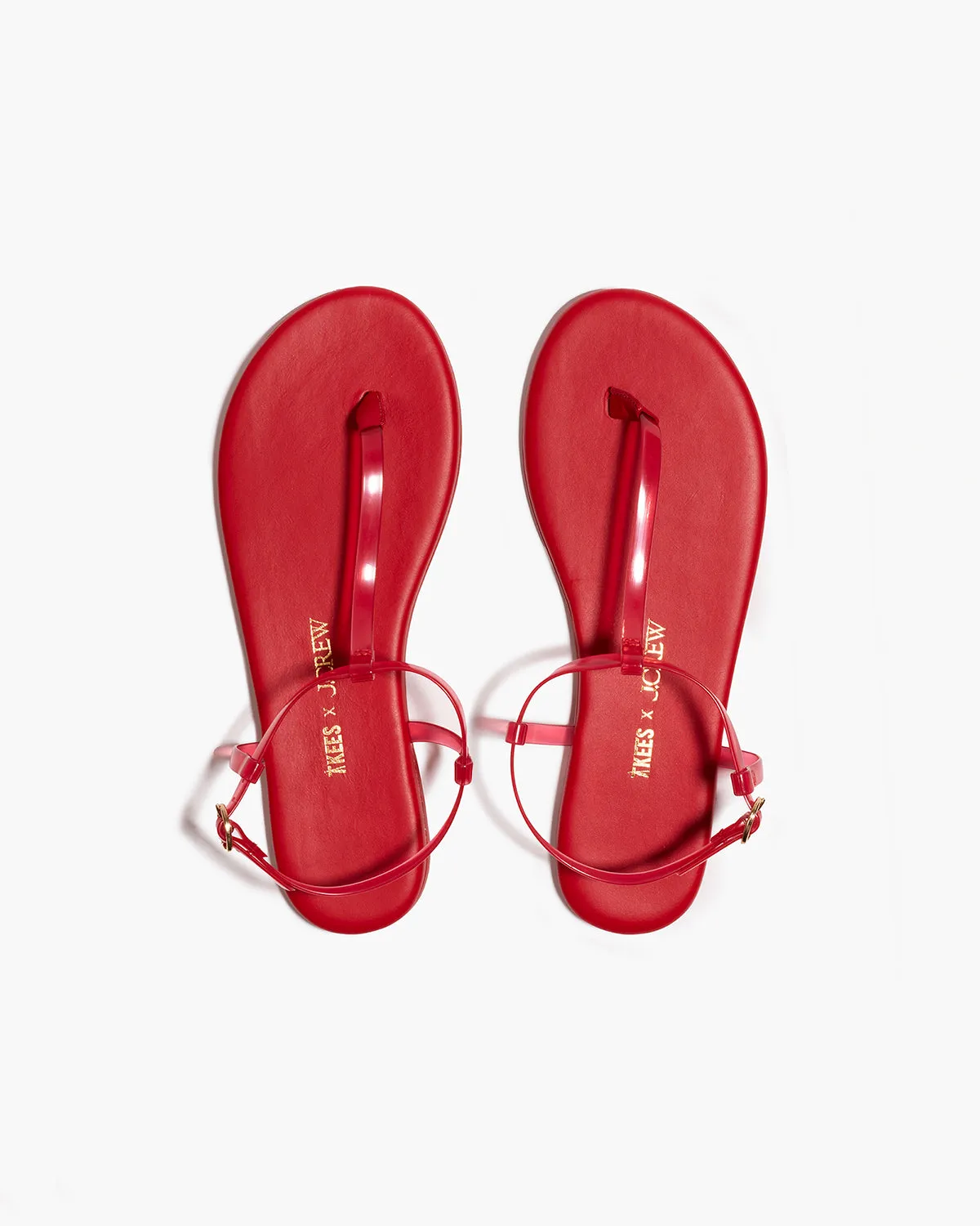 Quiksilver Flip Flops TKEES X J.Crew - Vintage Red