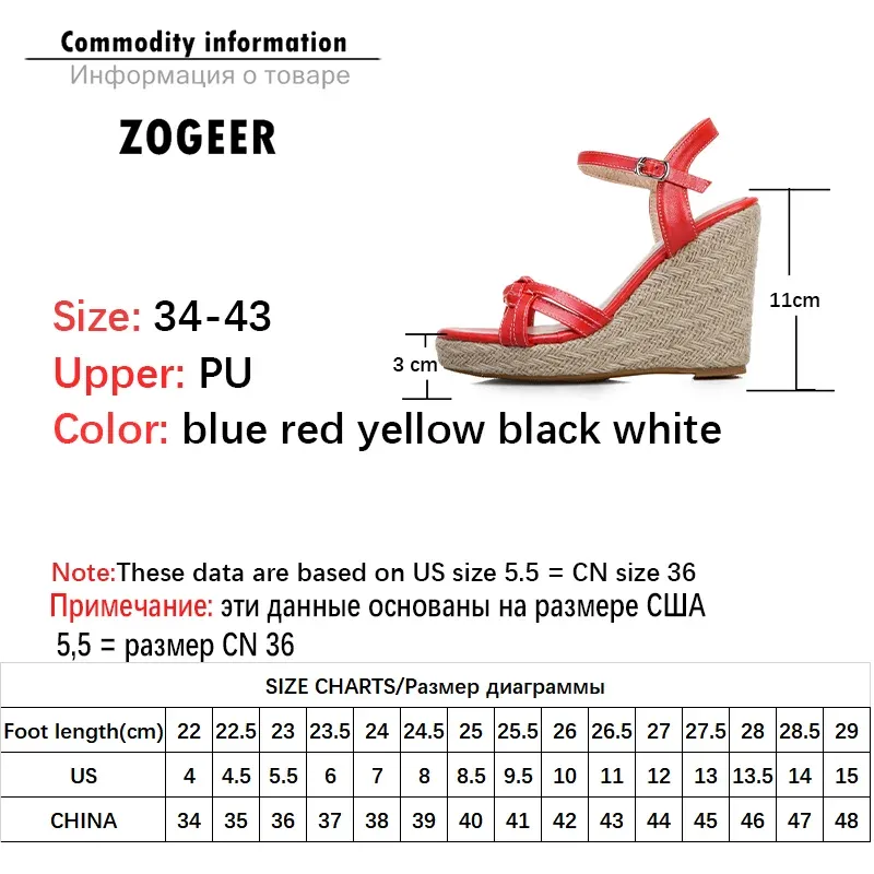 Wedge Shoes Sandals For Women Summer Fashion Knitted High Heels Gladiator Flip Flops Casual White Party Shoes Large Size 45 47 Hemp Rainbow Flip Flops