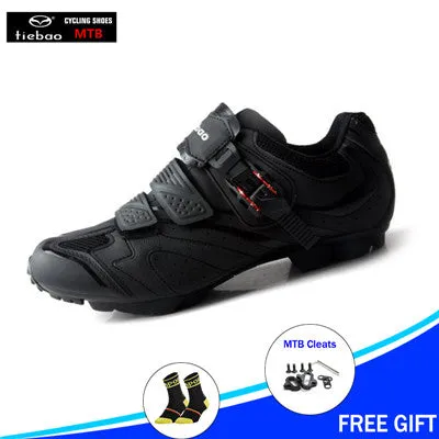 TIEBAO Cycling Shoes black Men Bicycle Mountain Bike Shoes Non-slip Self-locking Superstar mtb Shoes Sapatos ciclismo sneakers Zara Chunky Sneakers