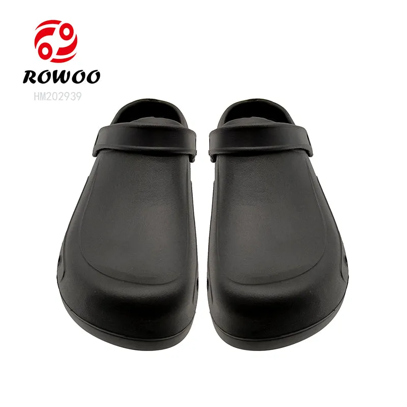Wholesale Men Slides Breathable Garden Clogs Shoes Kitchen Hotel Sandals Suede Wedge Sandals